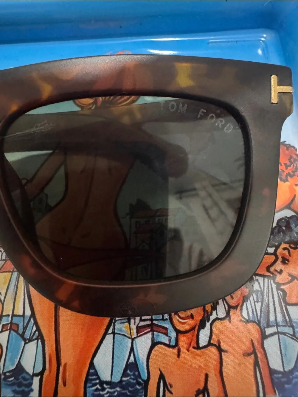 Tom Ford Tortoise Brown Square Sunglasses